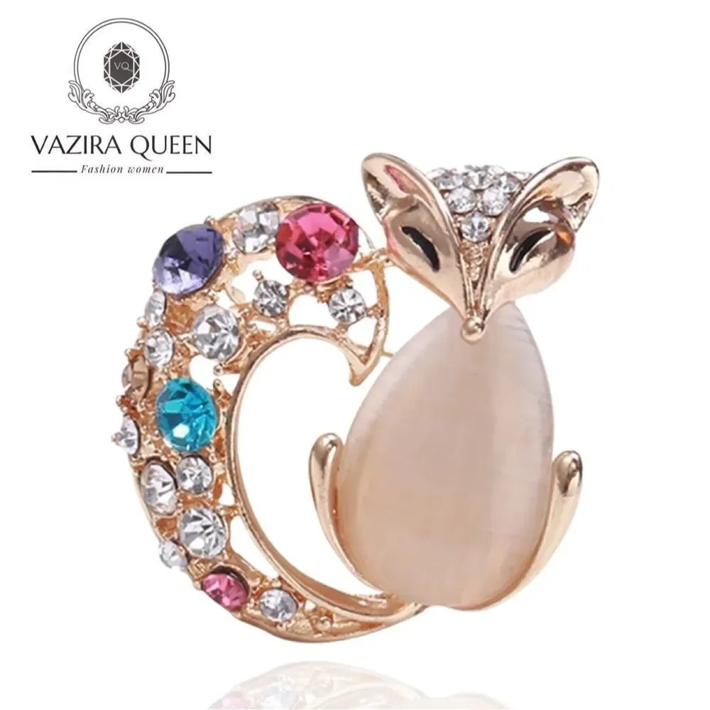 VQ Fox Brooch